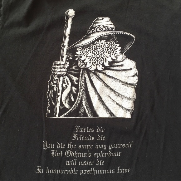 Vintage 1990s Burzum Norwegian Black Metal Shirt - Picture 7 of 7